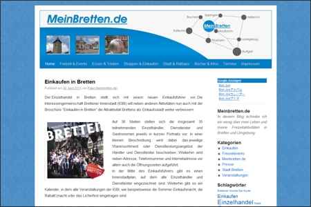 Startseite und aktuelle Beitr�ge von Meinbretten